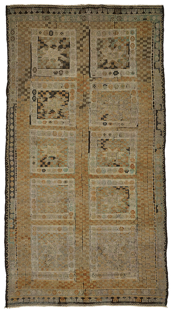 6x11 Vintage Turkish Cicim Kilim Rug - 51187