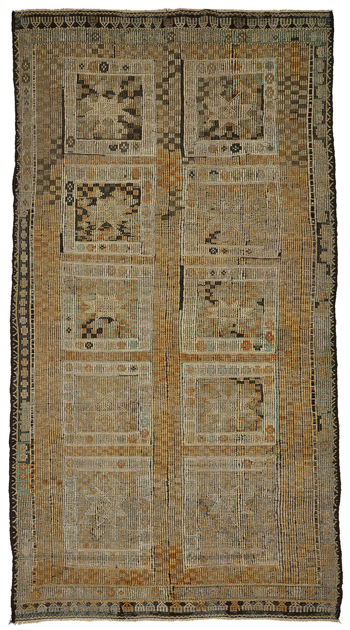 6x11 Vintage Turkish Cicim Kilim Rug - 51187