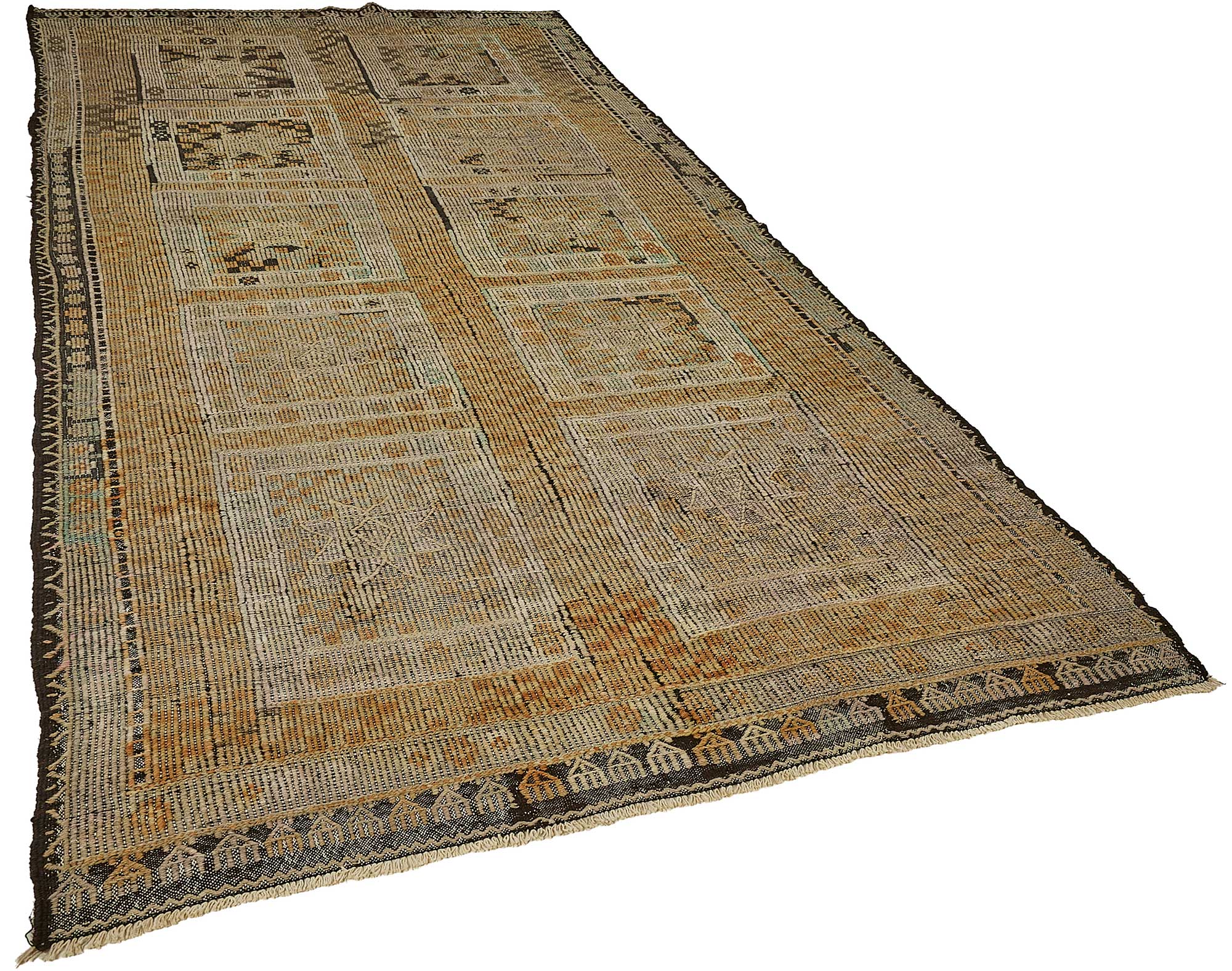 6x11 Vintage Turkish Cicim Kilim Rug - 51187