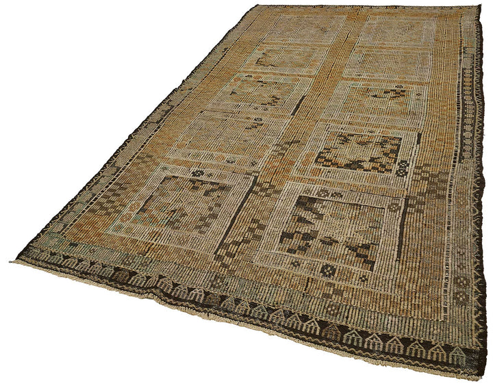 6x11 Vintage Turkish Cicim Kilim Rug - 51187