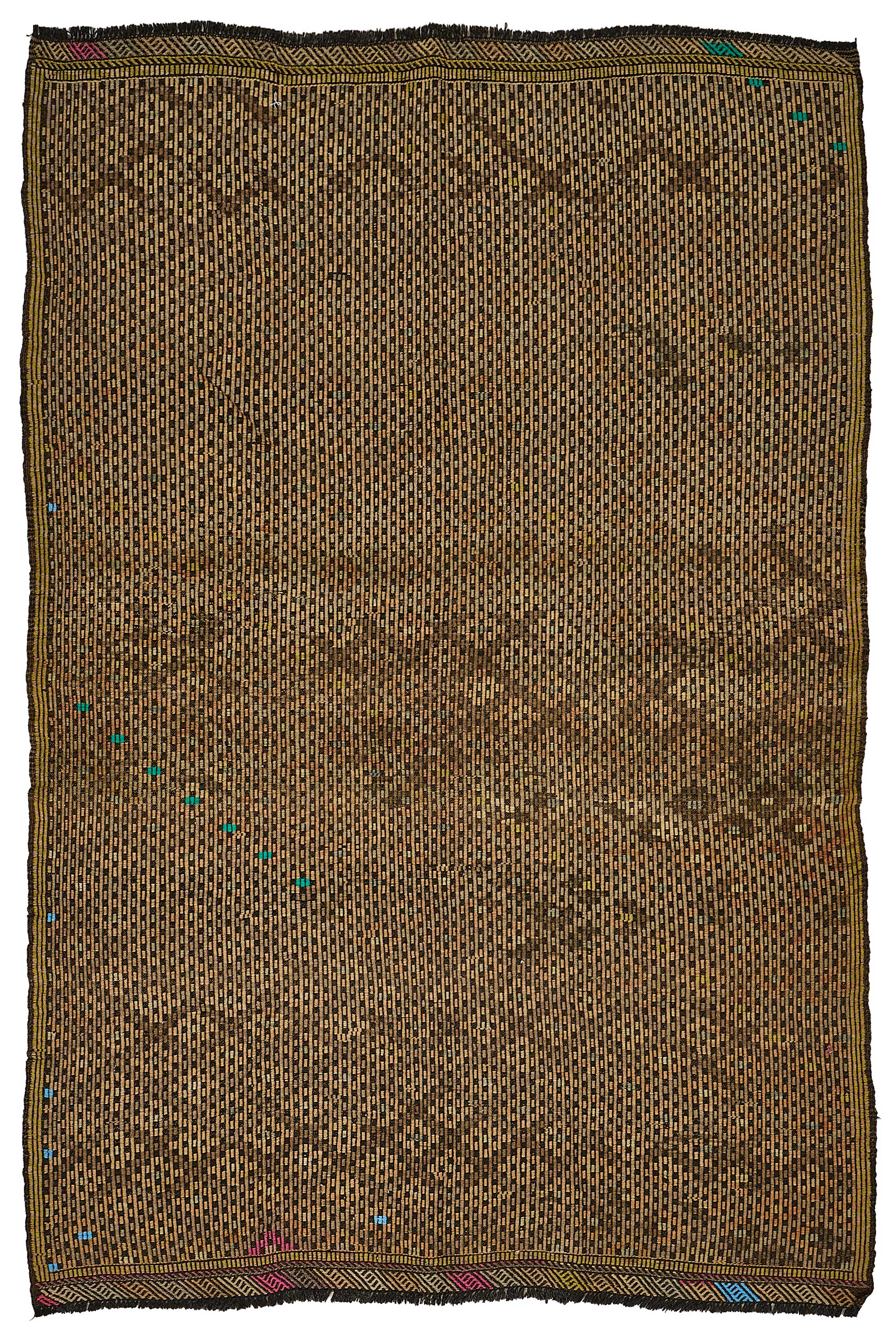 6x8 Vintage Turkish Cicim Kilim Rug - 51188
