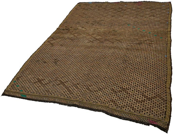 6x8 Vintage Turkish Cicim Kilim Rug - 51188
