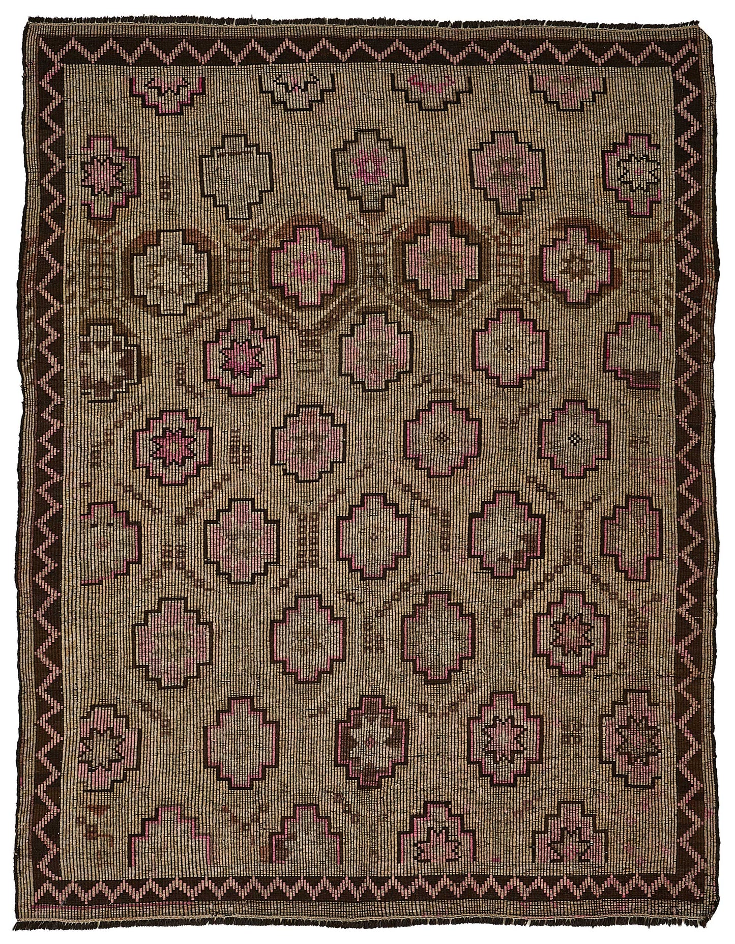 7x9 Vintage Turkish Cicim Kilim Rug - 51189