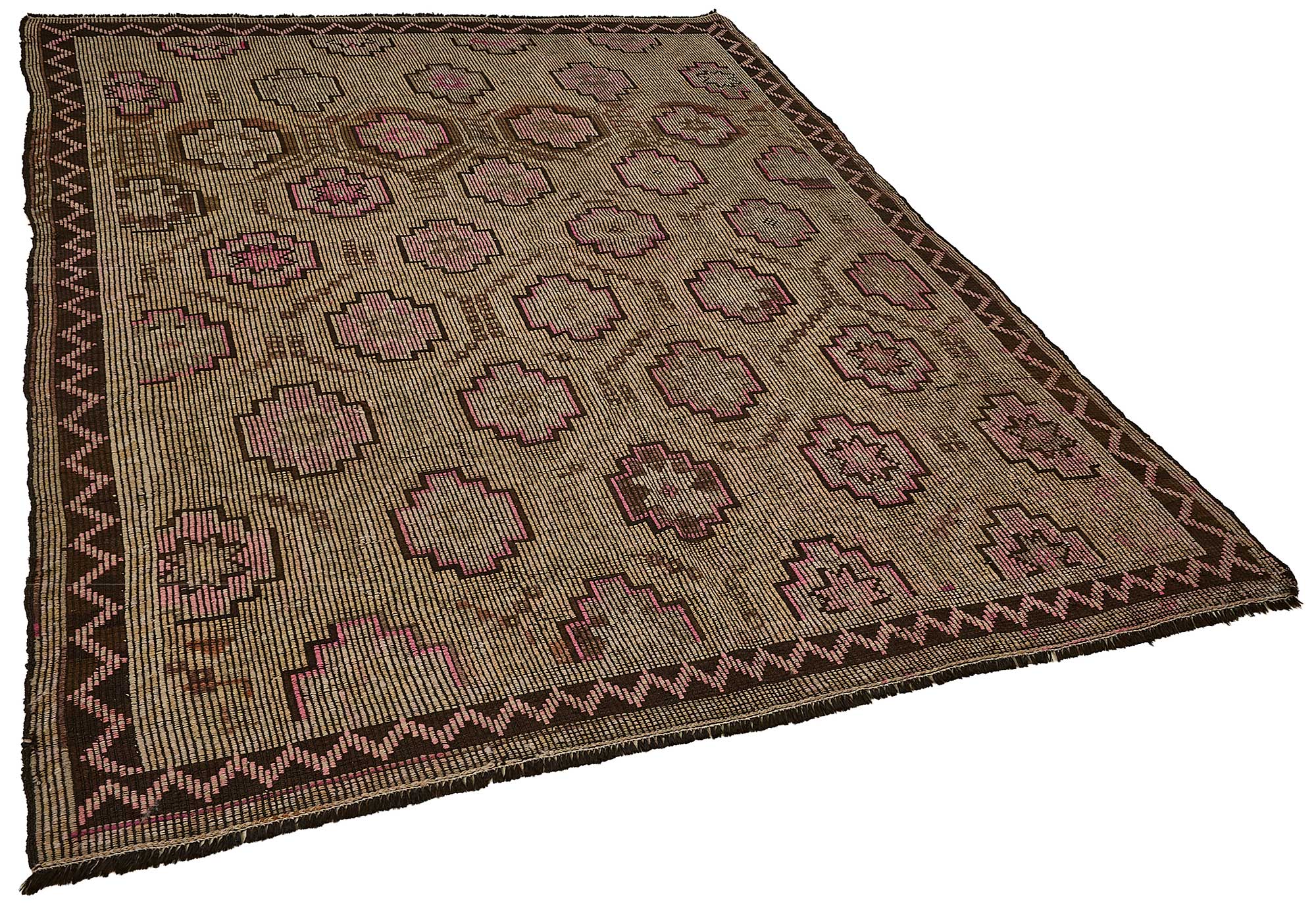7x9 Vintage Turkish Cicim Kilim Rug - 51189