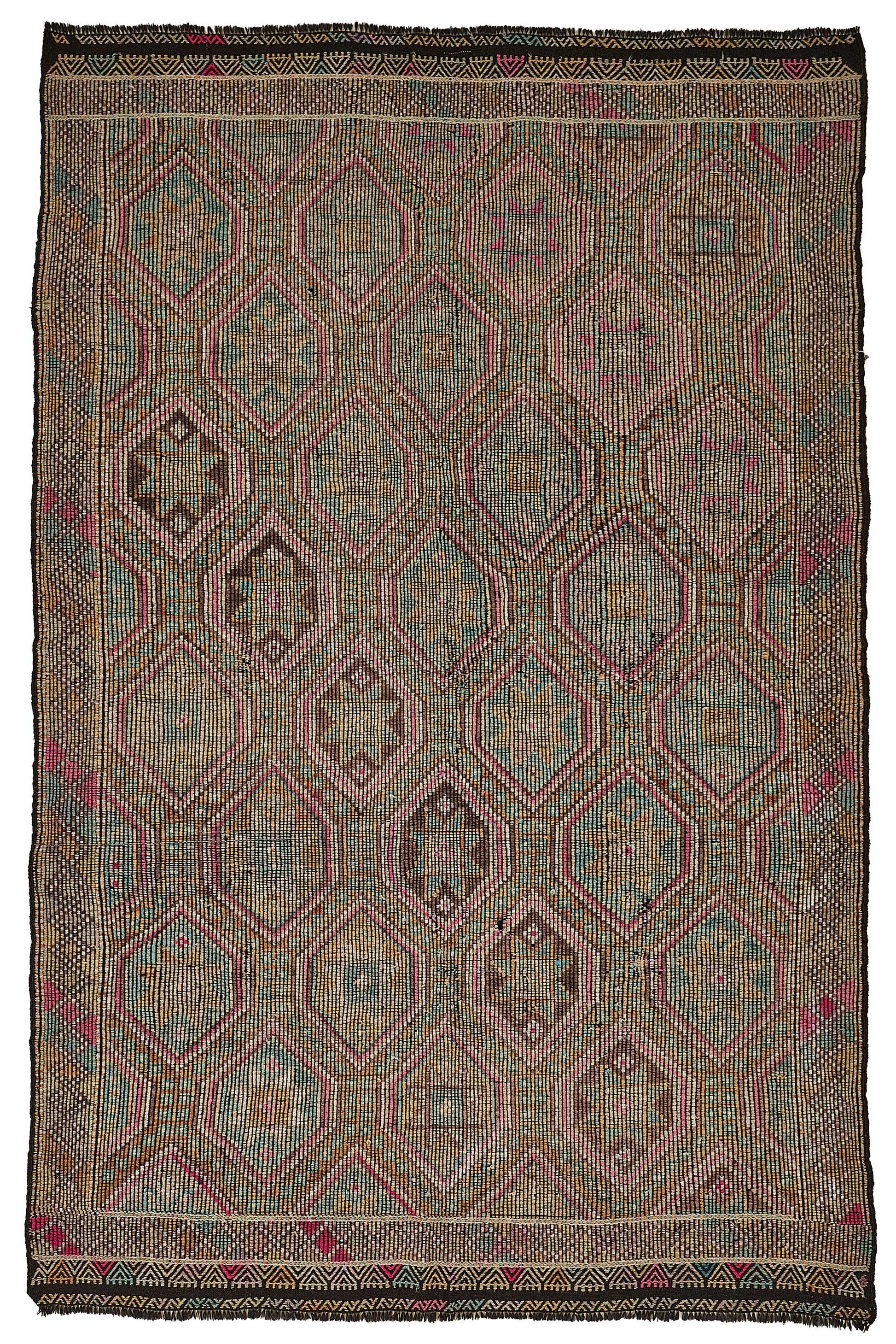 6x10 Vintage Turkish Cicim Kilim Rug - 51190