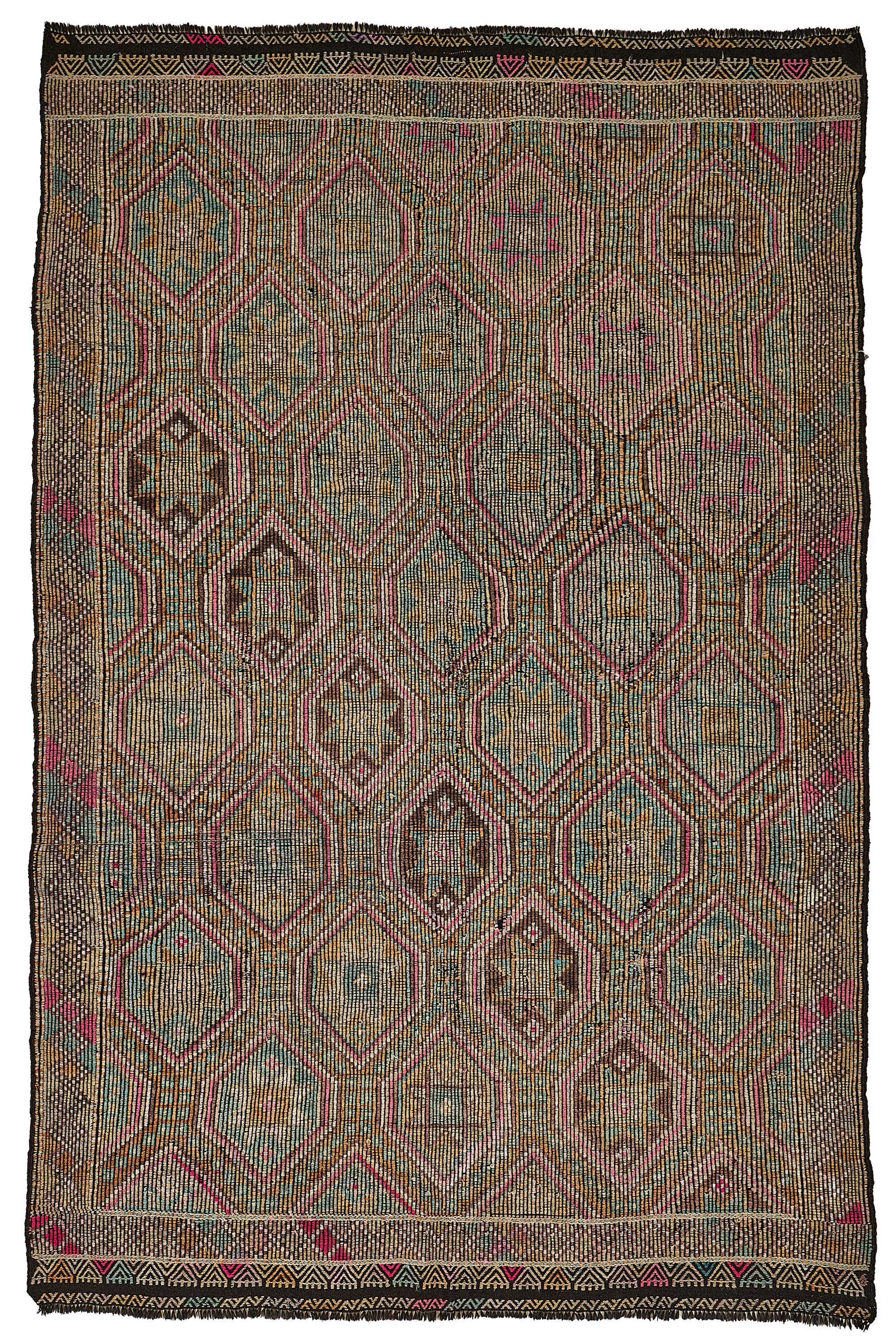 6x10 Vintage Turkish Cicim Kilim Rug - 51190