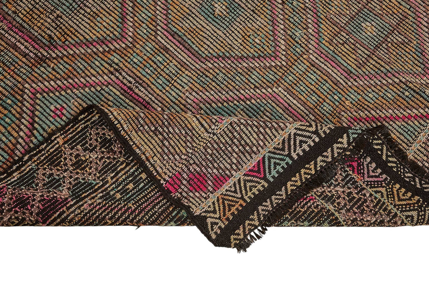 6x10 Vintage Turkish Cicim Kilim Rug - 51190