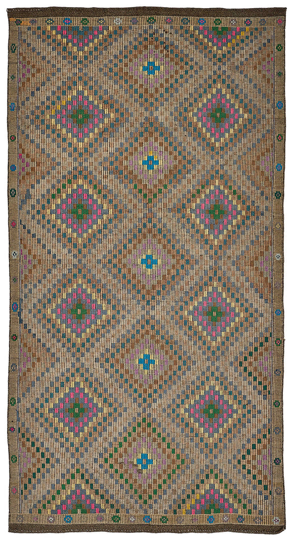 6x11 Vintage Turkish Cicim Kilim Rug - 51191