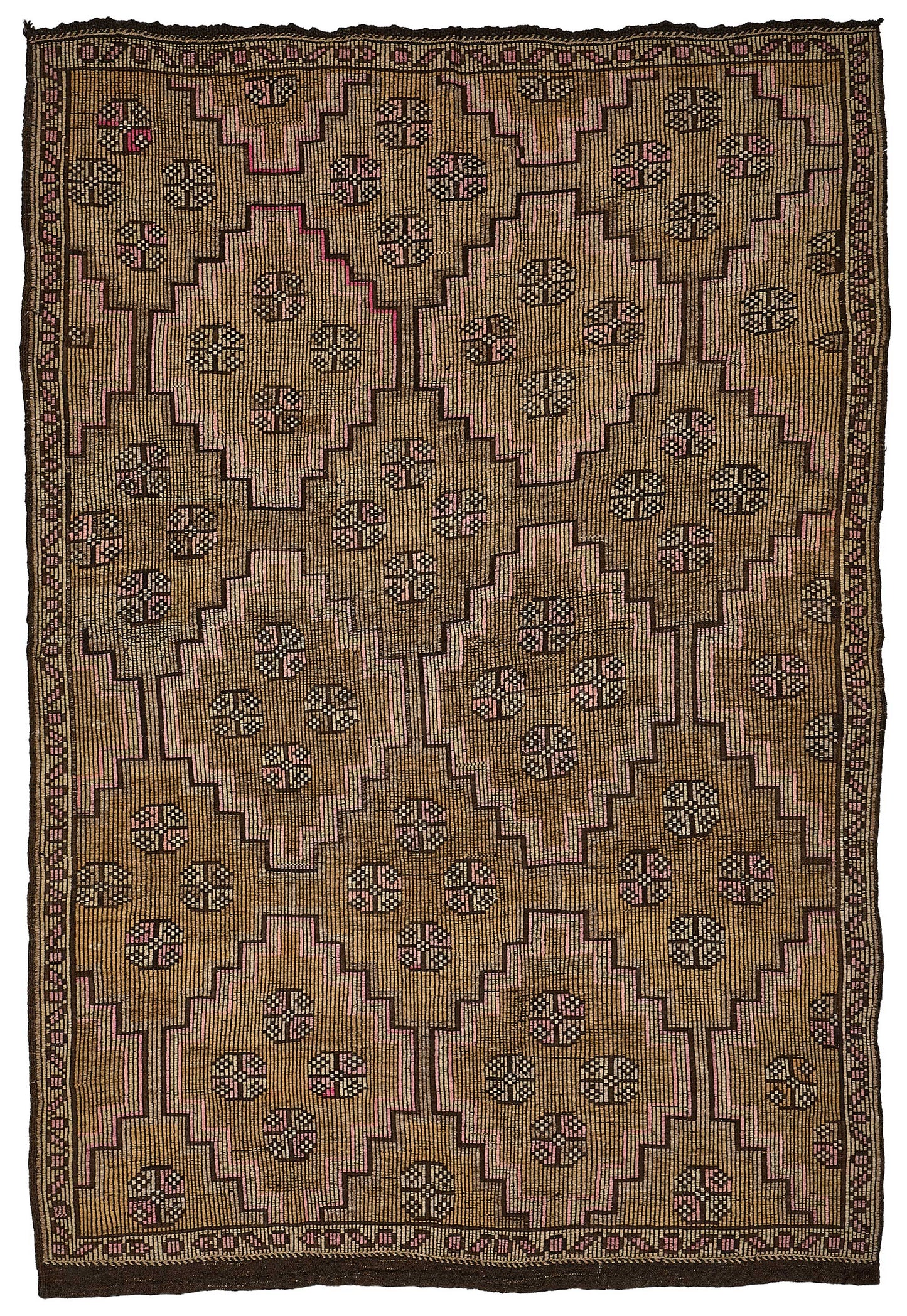 6x9 Vintage Turkish Cicim Kilim Rug - 51192
