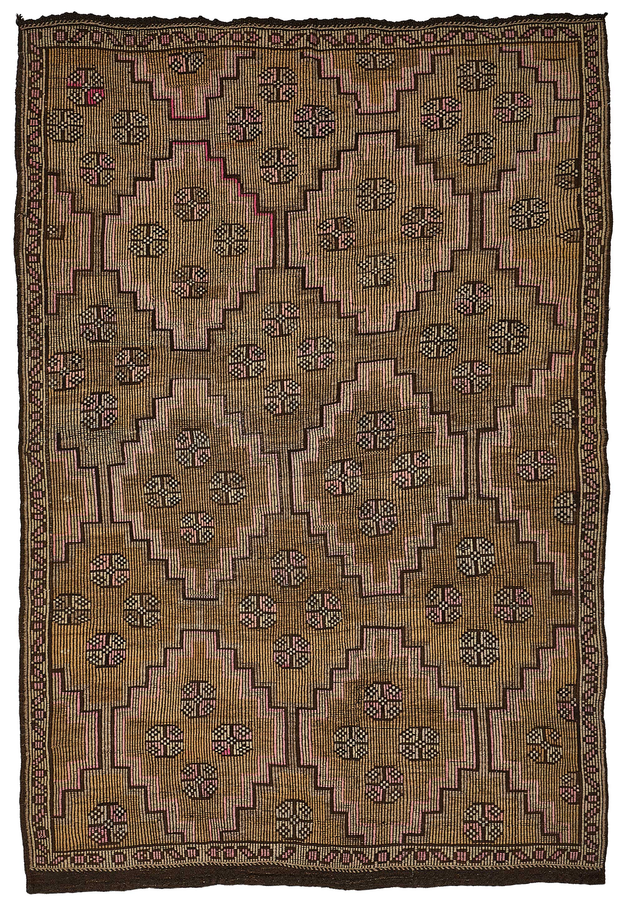 6x9 Vintage Turkish Cicim Kilim Rug - 51192