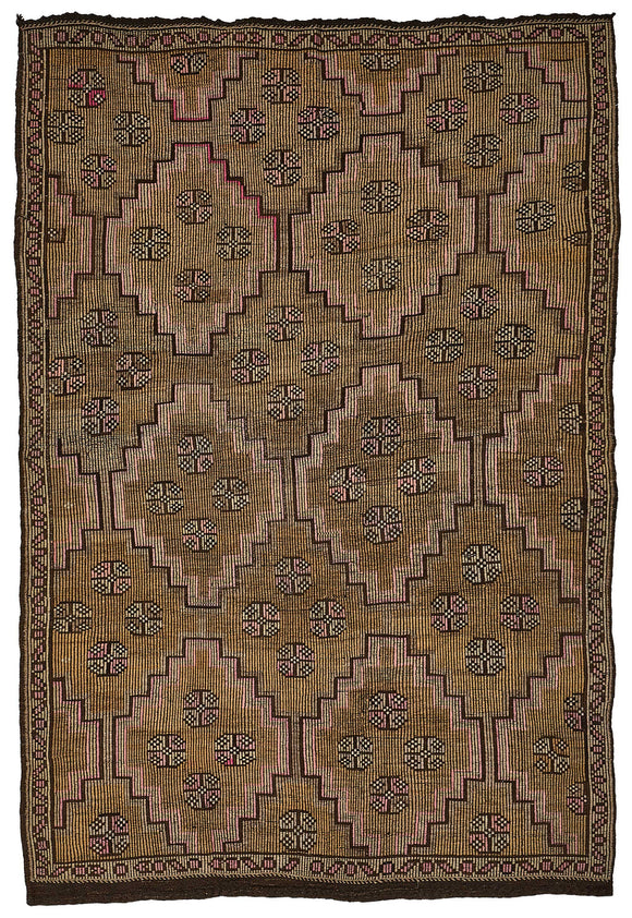 6x9 Vintage Turkish Cicim Kilim Rug - 51192