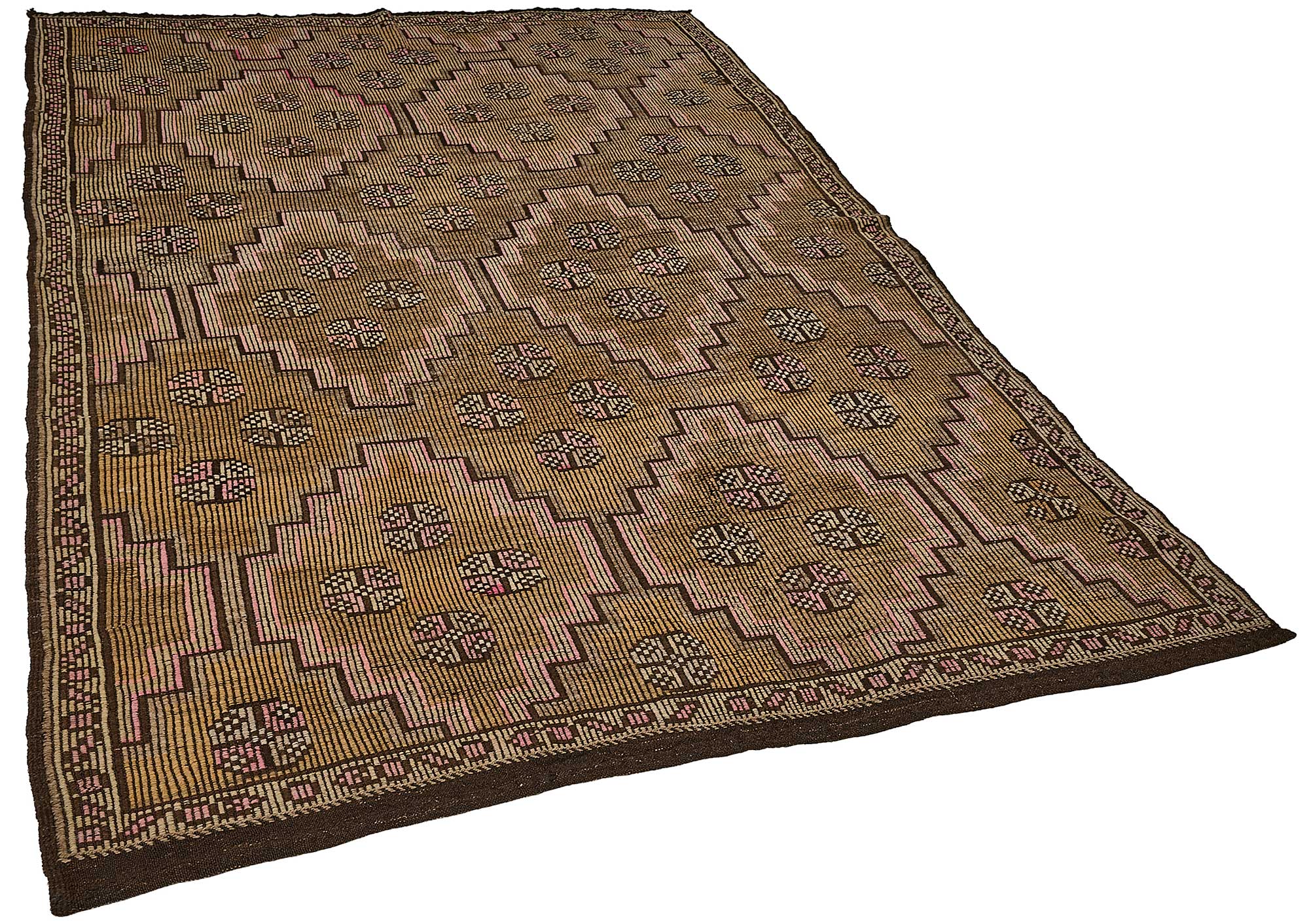 6x9 Vintage Turkish Cicim Kilim Rug - 51192