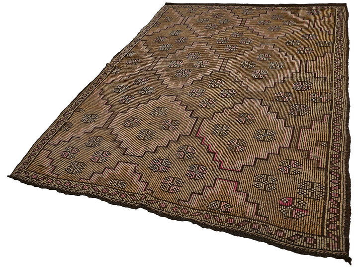 6x9 Vintage Turkish Cicim Kilim Rug - 51192