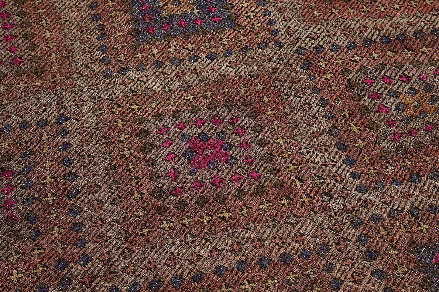 6x10 Vintage Turkish Cicim Kilim Rug - 51194