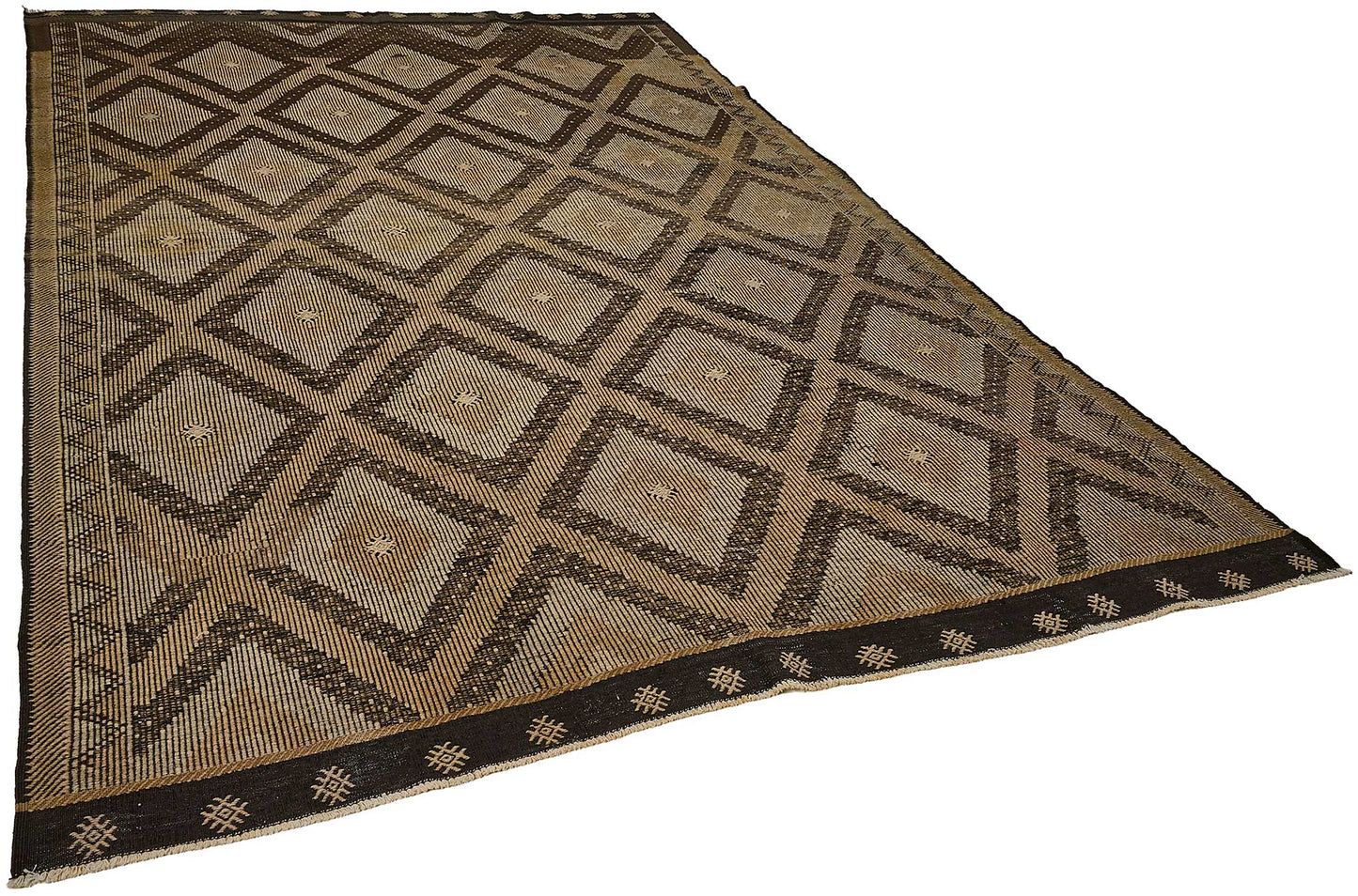 8x11 Vintage Turkish Cicim Kilim Rug - 51195