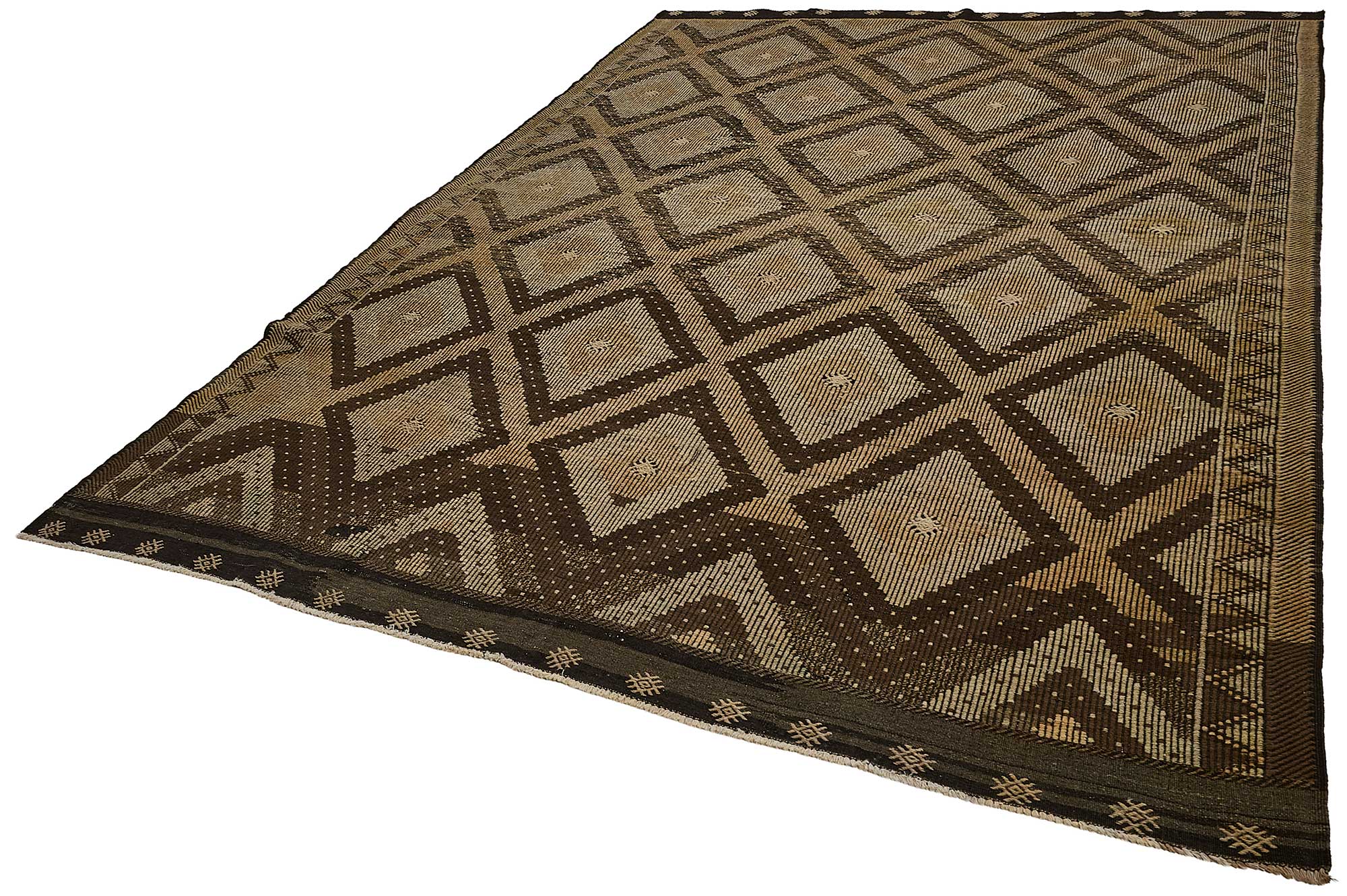 8x11 Vintage Turkish Cicim Kilim Rug - 51195