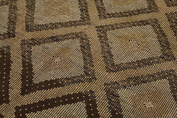 8x11 Vintage Turkish Cicim Kilim Rug - 51195