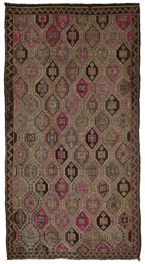 5x10 Vintage Turkish Cicim Kilim Rug - 51196