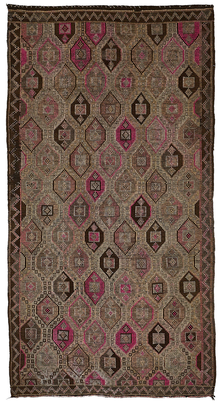 5x10 Vintage Turkish Cicim Kilim Rug - 51196