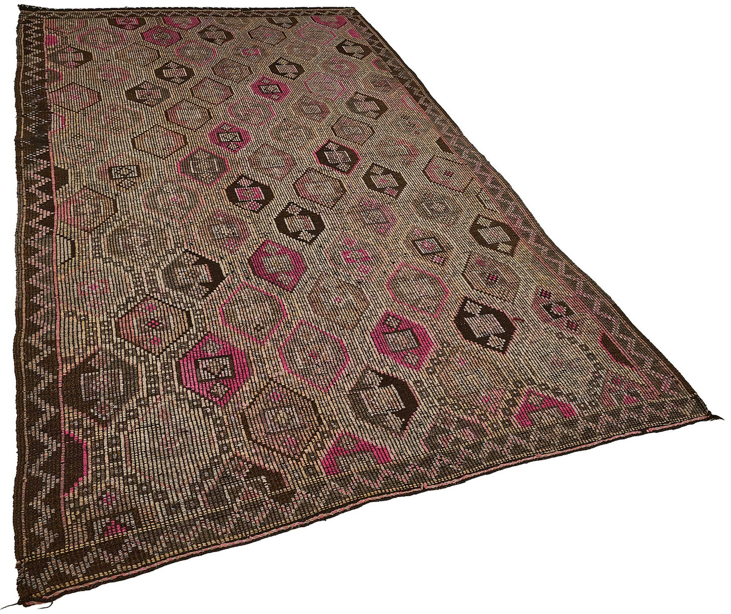 5x10 Vintage Turkish Cicim Kilim Rug - 51196