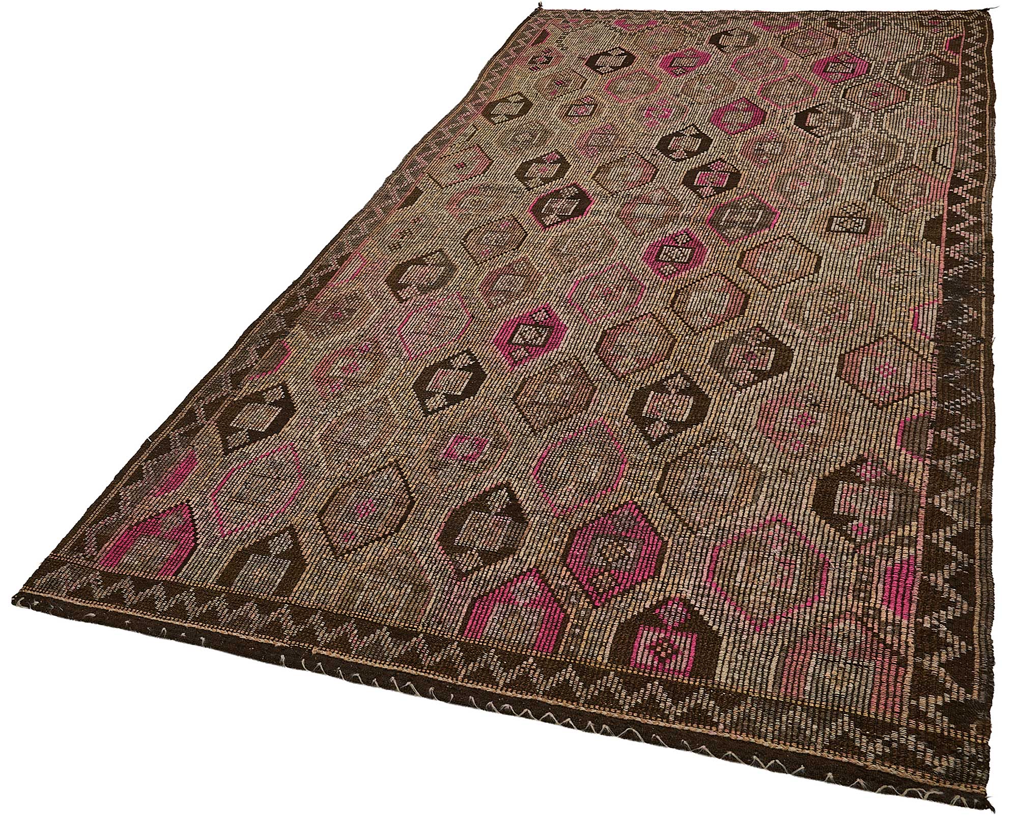 5x10 Vintage Turkish Cicim Kilim Rug - 51196