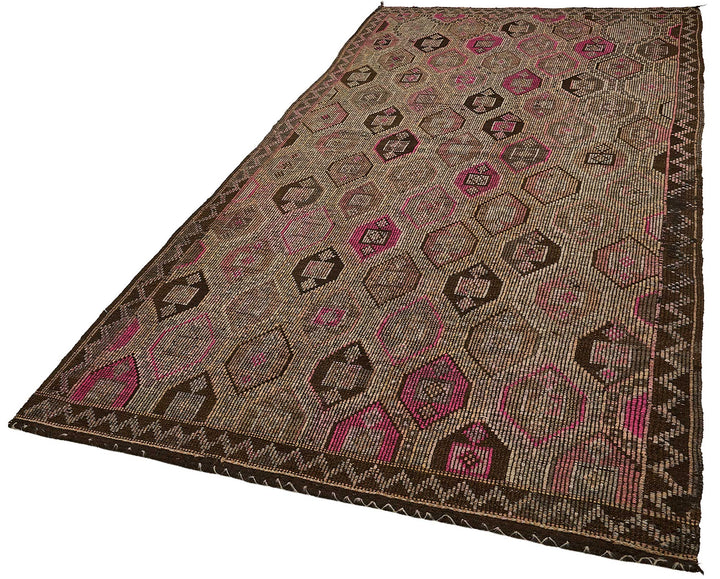 5x10 Vintage Turkish Cicim Kilim Rug - 51196