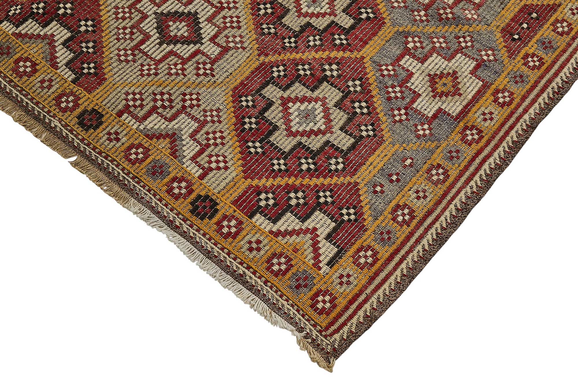 7x9 Vintage Turkish Cicim Kilim Rug - 51197
