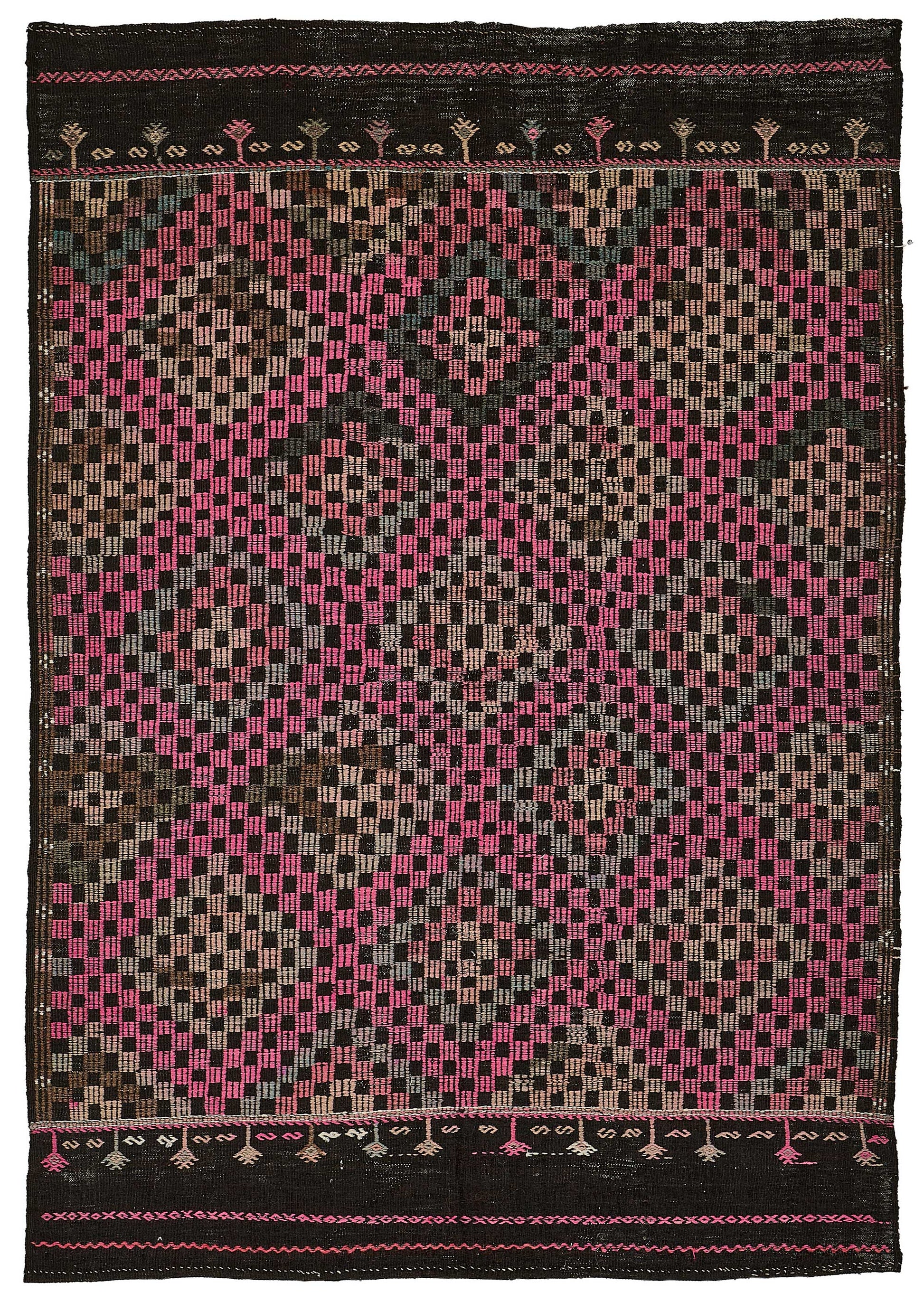 6x9 Vintage Turkish Cicim Kilim Rug - 51198