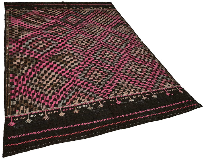 6x9 Vintage Turkish Cicim Kilim Rug - 51198