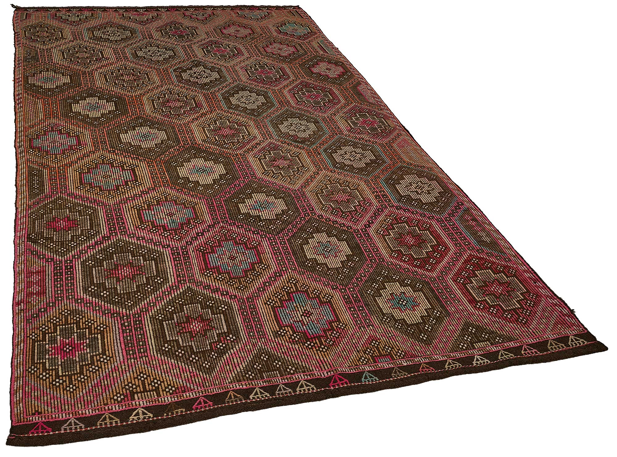 6x9 Vintage Turkish Cicim Kilim Rug - 51199