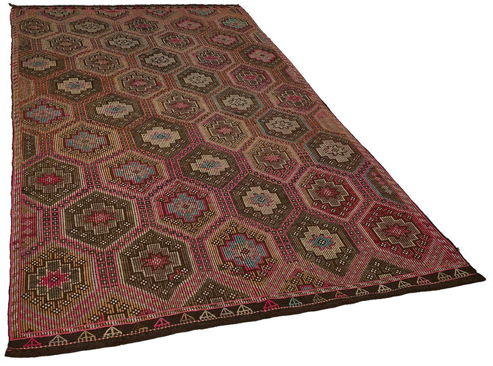 6x9 Vintage Turkish Cicim Kilim Rug - 51199