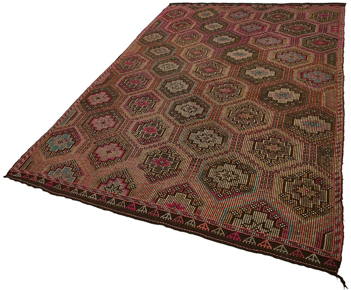6x9 Vintage Turkish Cicim Kilim Rug - 51199