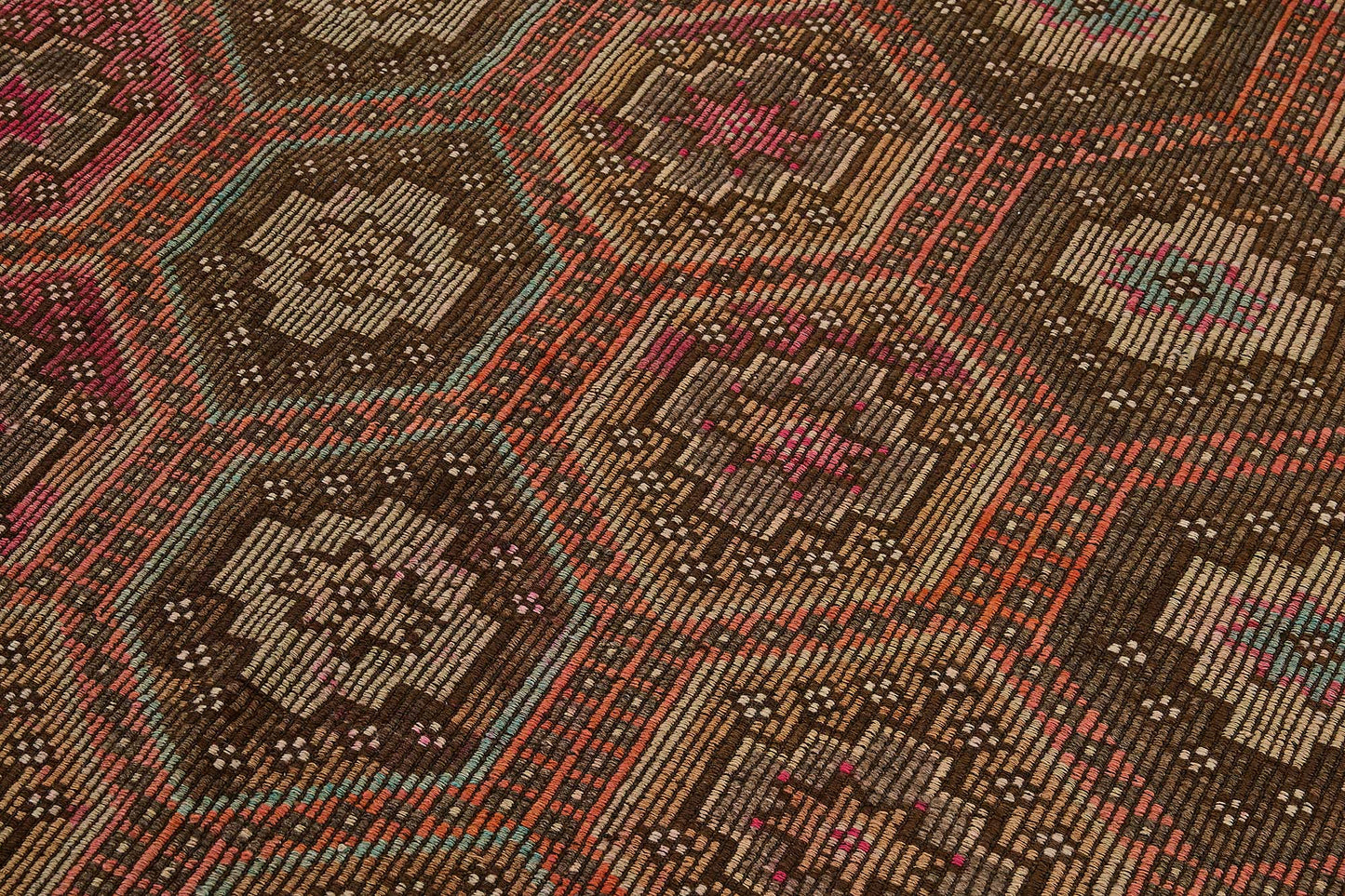 6x9 Vintage Turkish Cicim Kilim Rug - 51199
