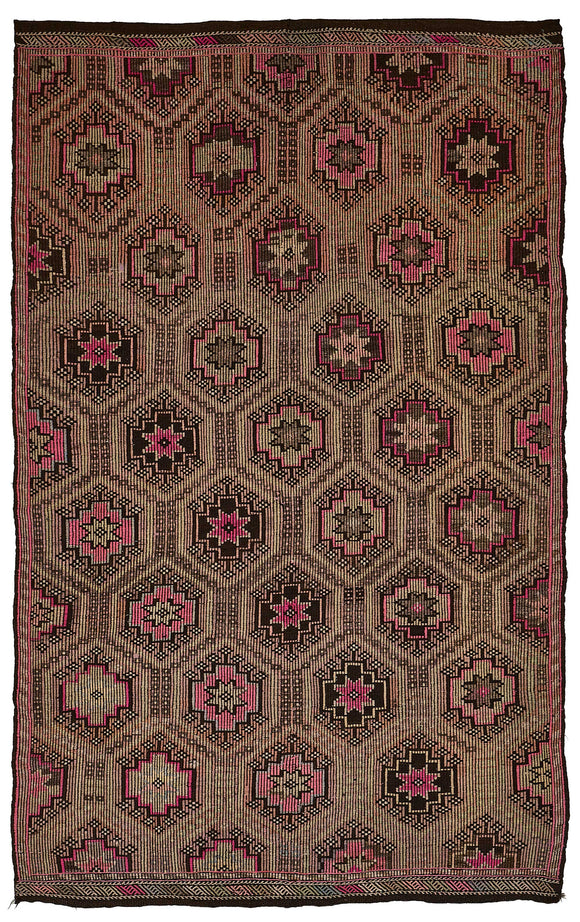 6x10 Vintage Turkish Cicim Kilim Rug - 51201