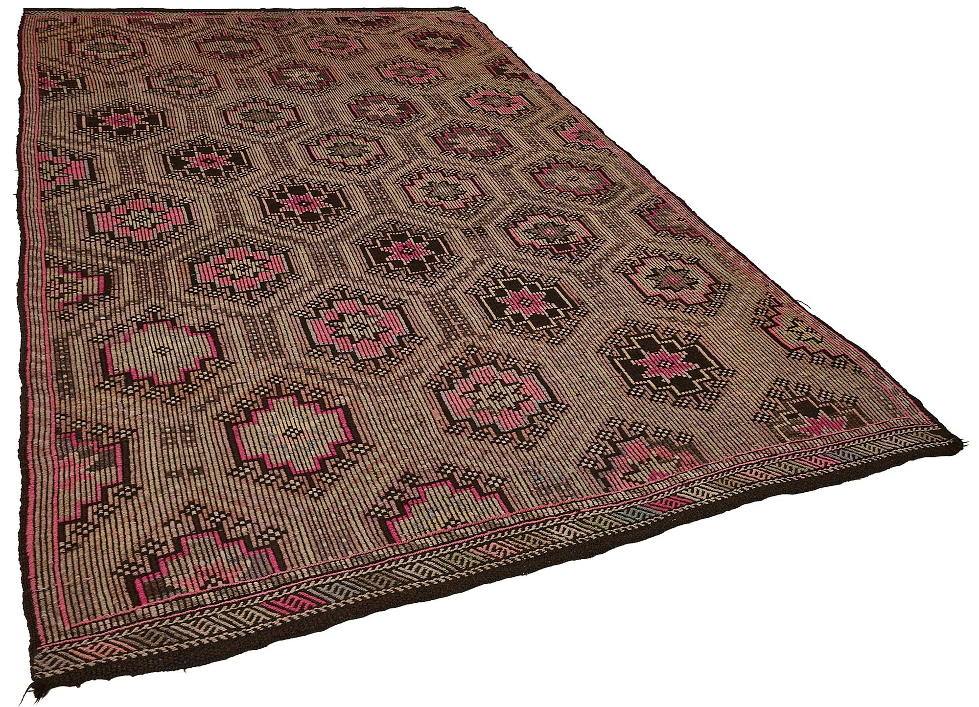 6x10 Vintage Turkish Cicim Kilim Rug - 51201