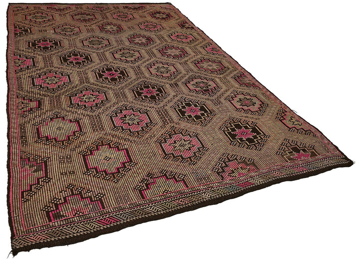 6x10 Vintage Turkish Cicim Kilim Rug - 51201