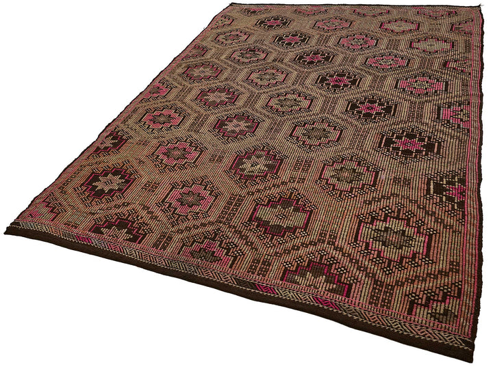 6x10 Vintage Turkish Cicim Kilim Rug - 51201