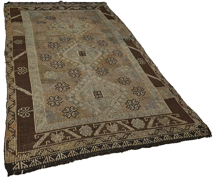 5x10 Vintage Turkish Cicim Kilim Rug - 51202