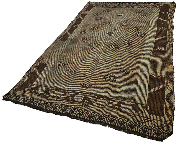 5x10 Vintage Turkish Cicim Kilim Rug - 51202