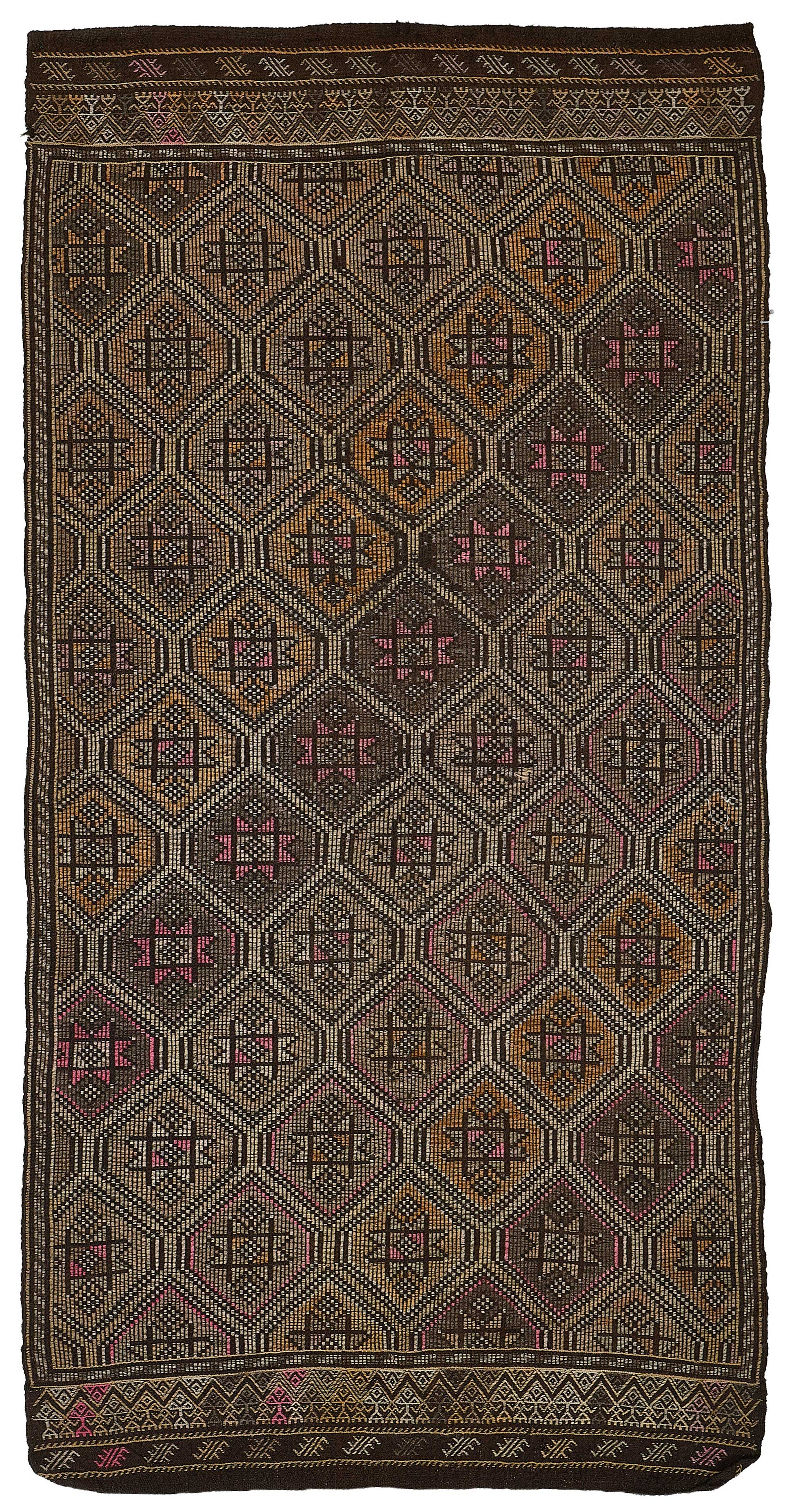 5x10 Vintage Turkish Cicim Kilim Rug - 51203