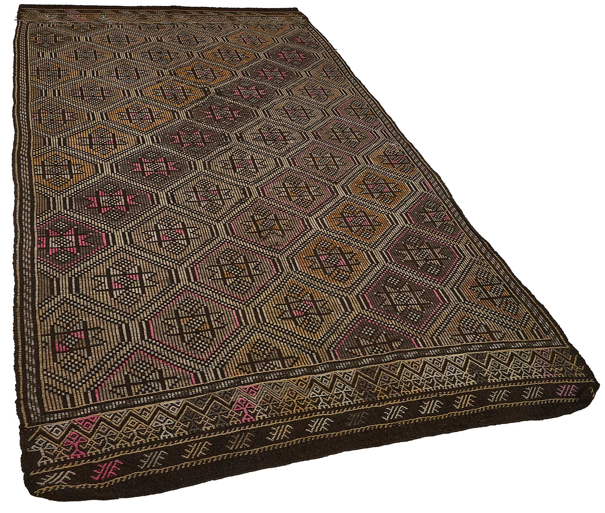5x10 Vintage Turkish Cicim Kilim Rug - 51203