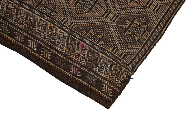 5x10 Vintage Turkish Cicim Kilim Rug - 51203