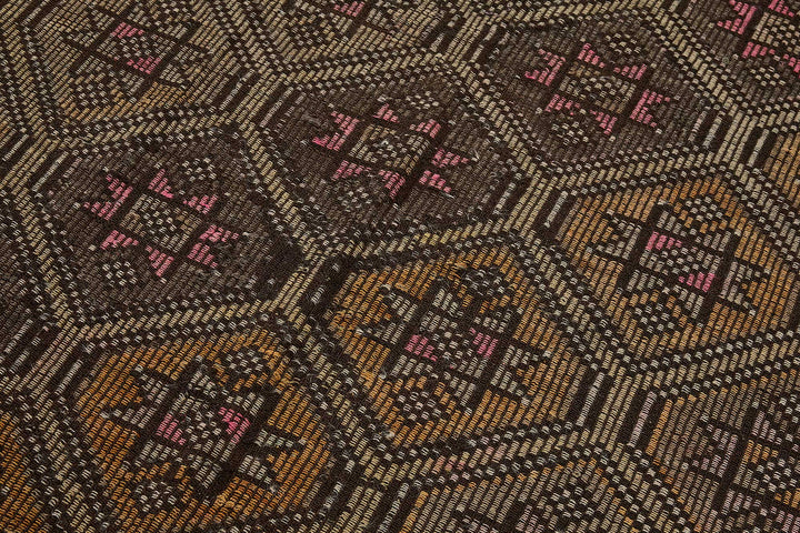 5x10 Vintage Turkish Cicim Kilim Rug - 51203