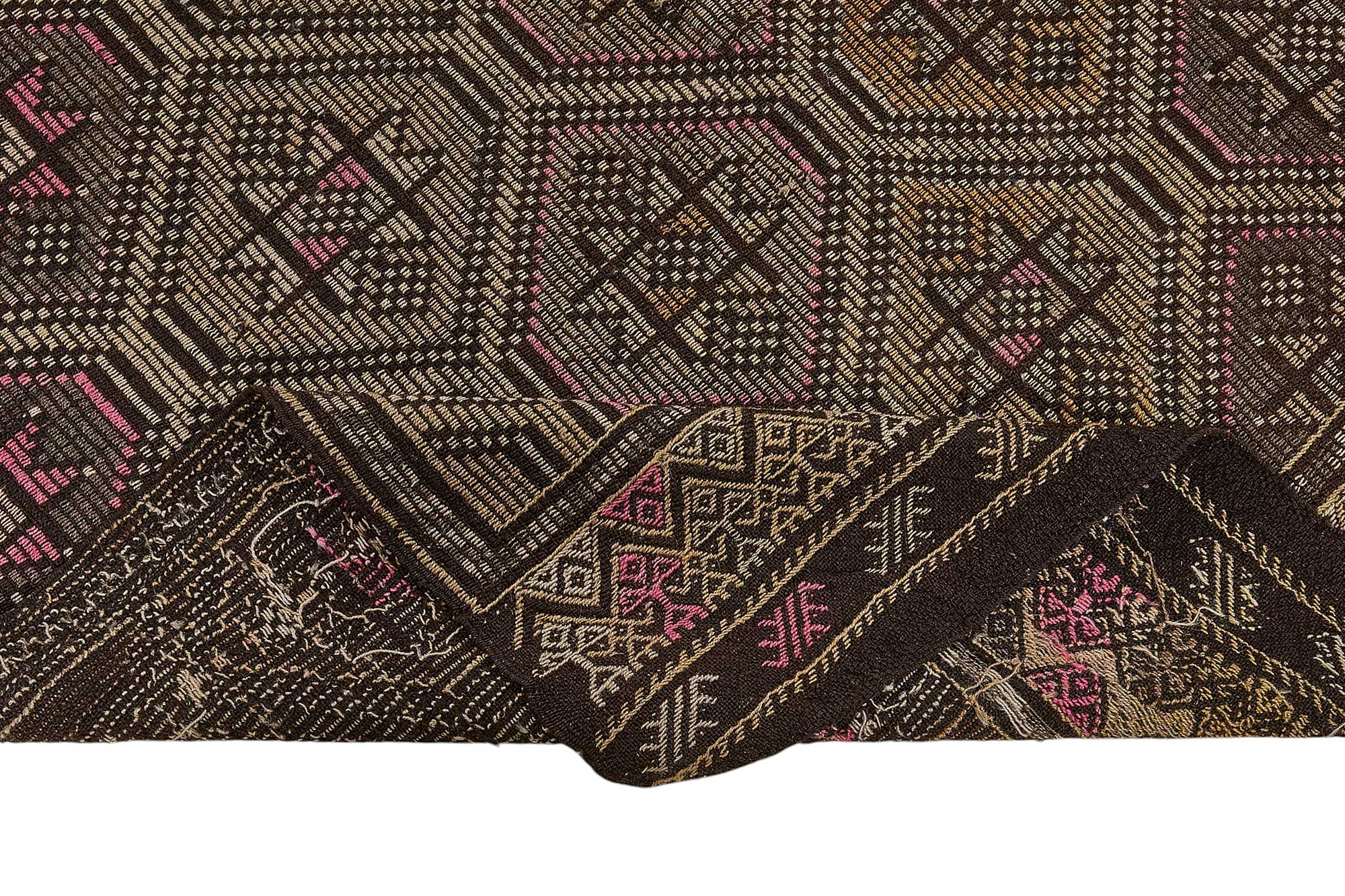 5x10 Vintage Turkish Cicim Kilim Rug - 51203