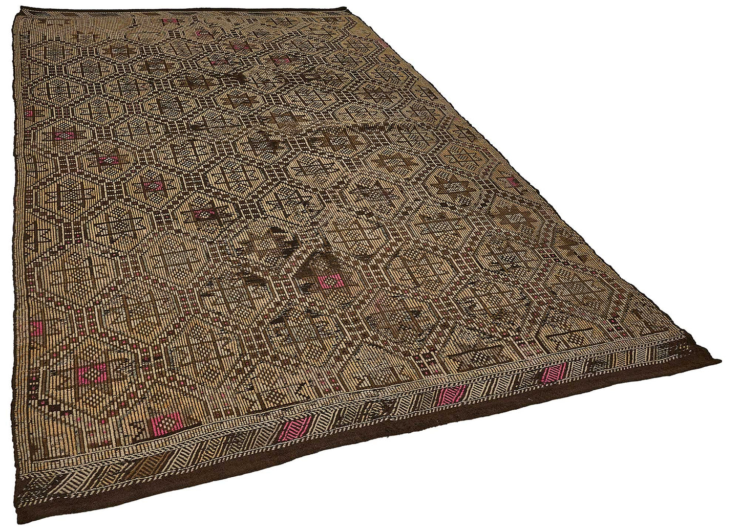 6x10 Vintage Turkish Cicim Kilim Rug - 51204