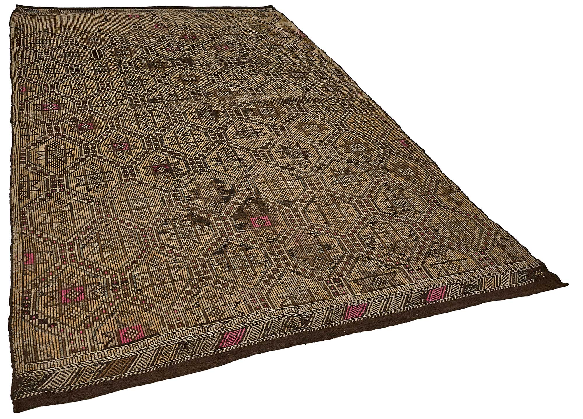 6x10 Vintage Turkish Cicim Kilim Rug - 51204