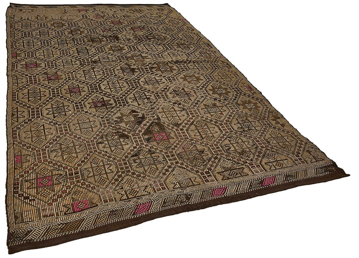 6x10 Vintage Turkish Cicim Kilim Rug - 51204