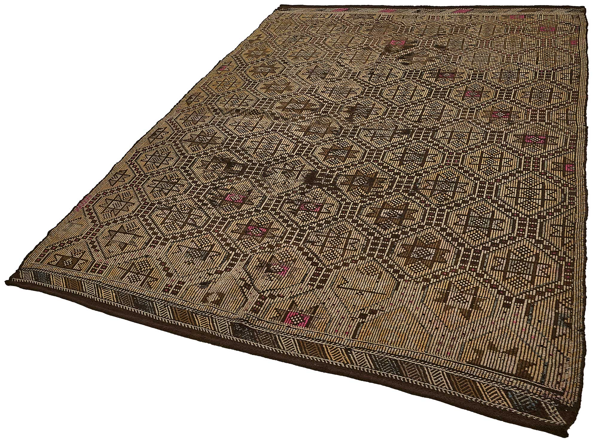 6x10 Vintage Turkish Cicim Kilim Rug - 51204