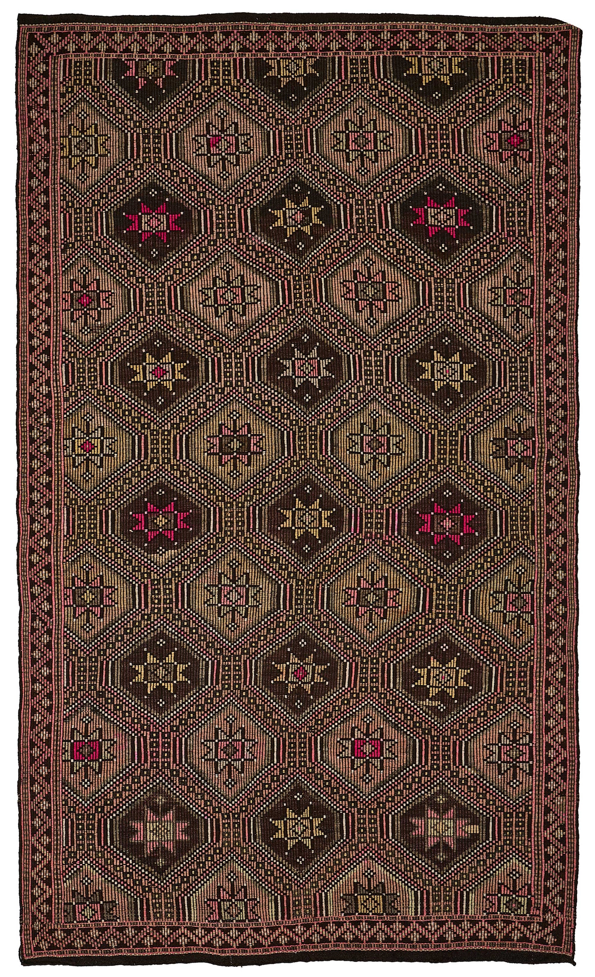 6x11 Vintage Turkish Cicim Kilim Rug - 51205