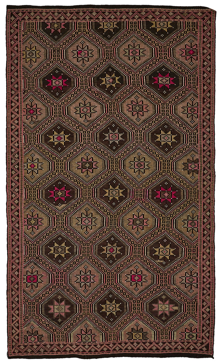 6x11 Vintage Turkish Cicim Kilim Rug - 51205